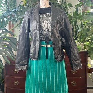 Anthropologie June Black Women's Leather Jacket